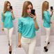 Блуза / блузка арт. 830 бірюзова / бірюза / бірюзового кольору 830 фото 3
