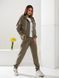 Жіночий спортивний костюм трійка осінь-весна арт. 476 зелений/ хакі 476 фото 2
